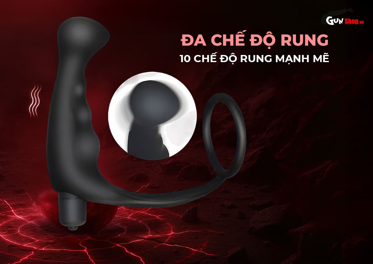 Que rung hậu môn Shelly Play Cosmos silicon chịu nước an toàn Que rung hậu môn Shelly Play Cosmos silicon chịu nước an toàn