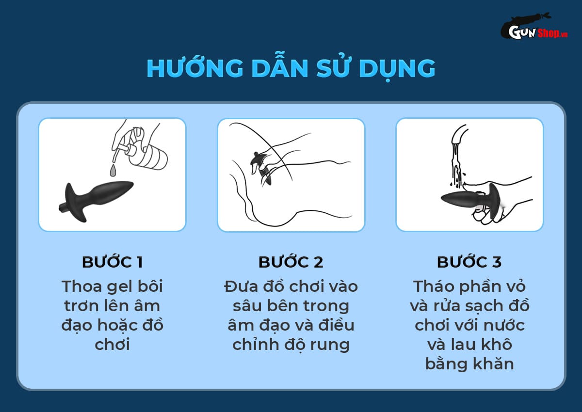 Que rung hậu môn Shelly Play Lido tăng khoái cảm an toàn
