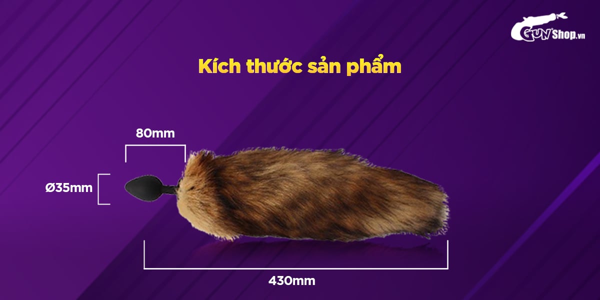 Đuôi cáo hậu môn Chisa Fierce Euphoria siêu mềm mại kích thích cực đỉnh