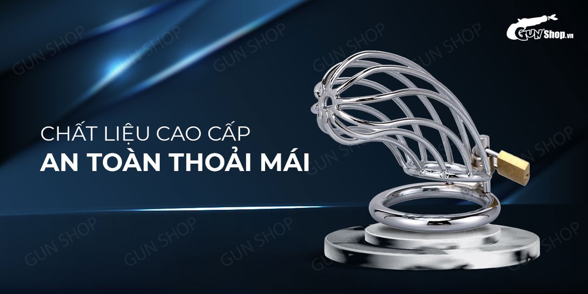 Khóa Dương Vật Inox Cao Cấp Kiềm Chế Thủ Dâm An Toàn