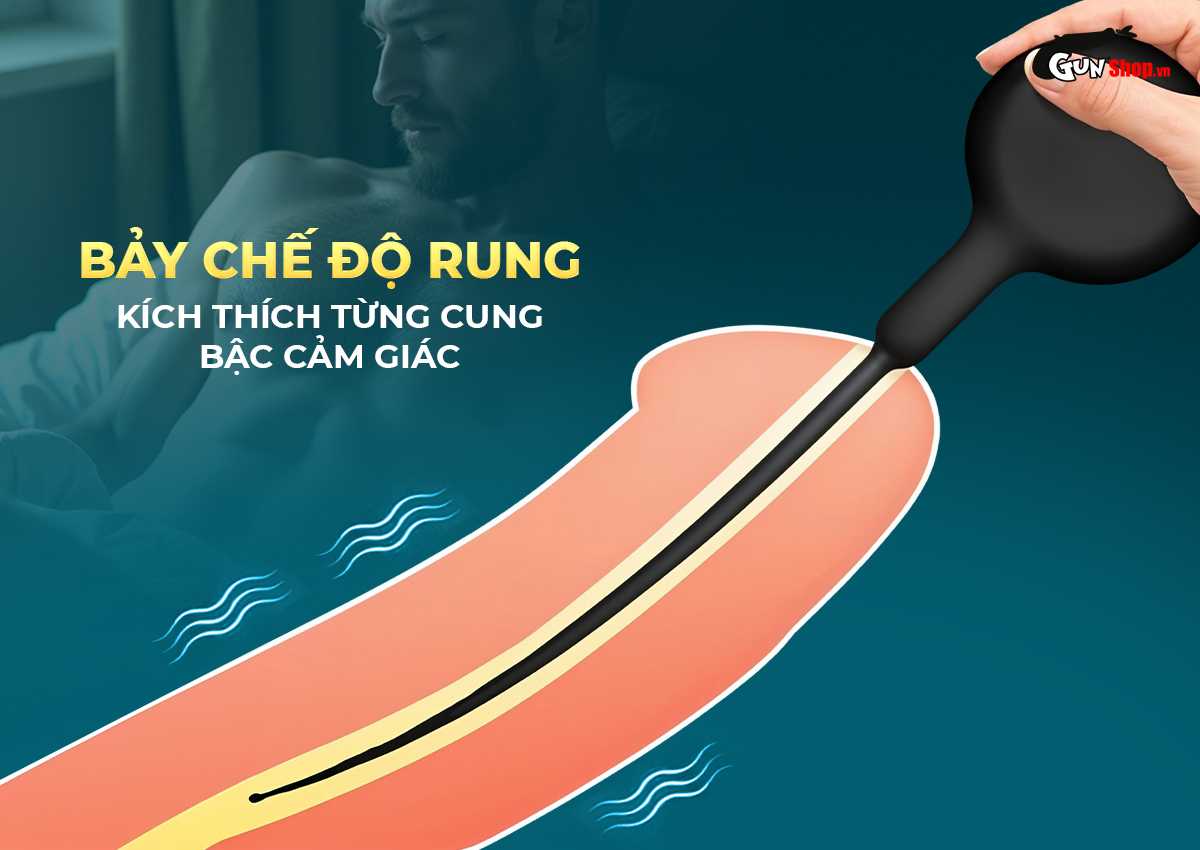 Que rung niệu đạo Shelly Play Sonic siêu mảnh kích thích nam