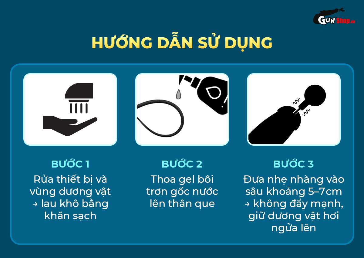 Que rung niệu đạo Shelly Play Sonic siêu mảnh kích thích nam