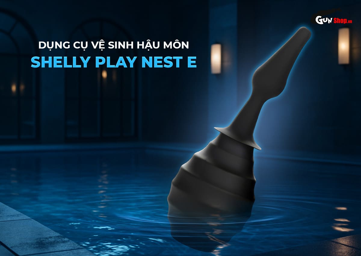 Dụng cụ vệ sinh hậu môn Shelly Play Nest E hỗ trợ khoái cảm trọn vẹn