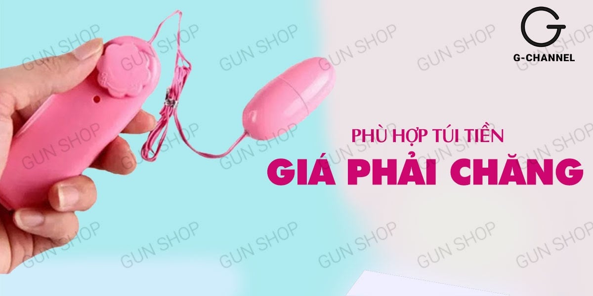 Trứng rung tình yêu 1 đầu silicone đa chế độ kích thích vùng kín