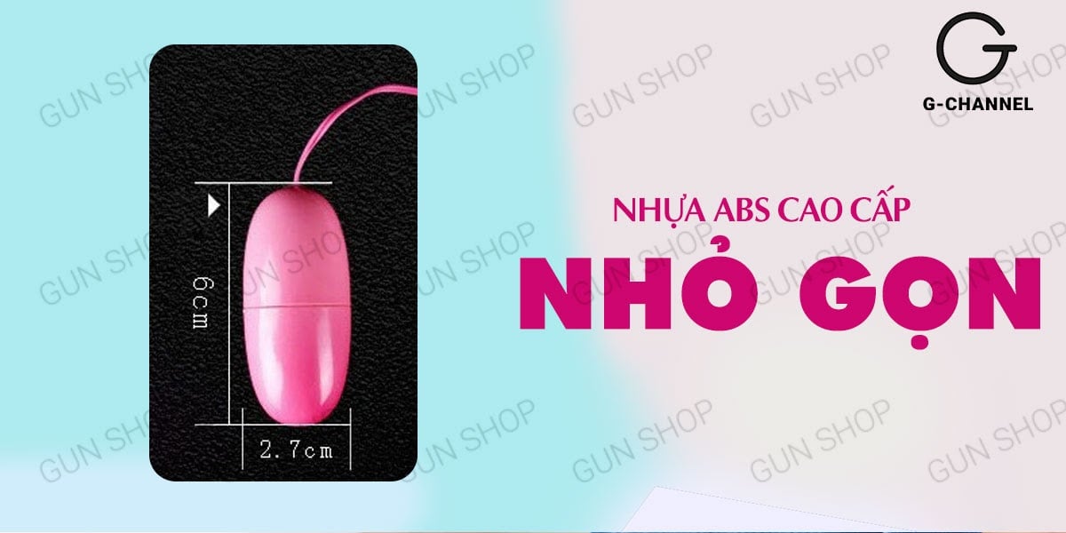 Trứng rung tình yêu 1 đầu silicone đa chế độ kích thích vùng kín