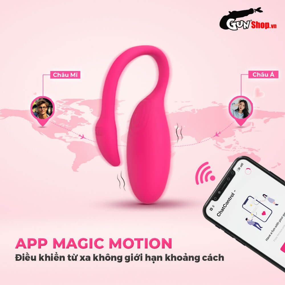 Trứng rung Magic Motion Flamingo cao cấp siêu phấn khích sung sướng