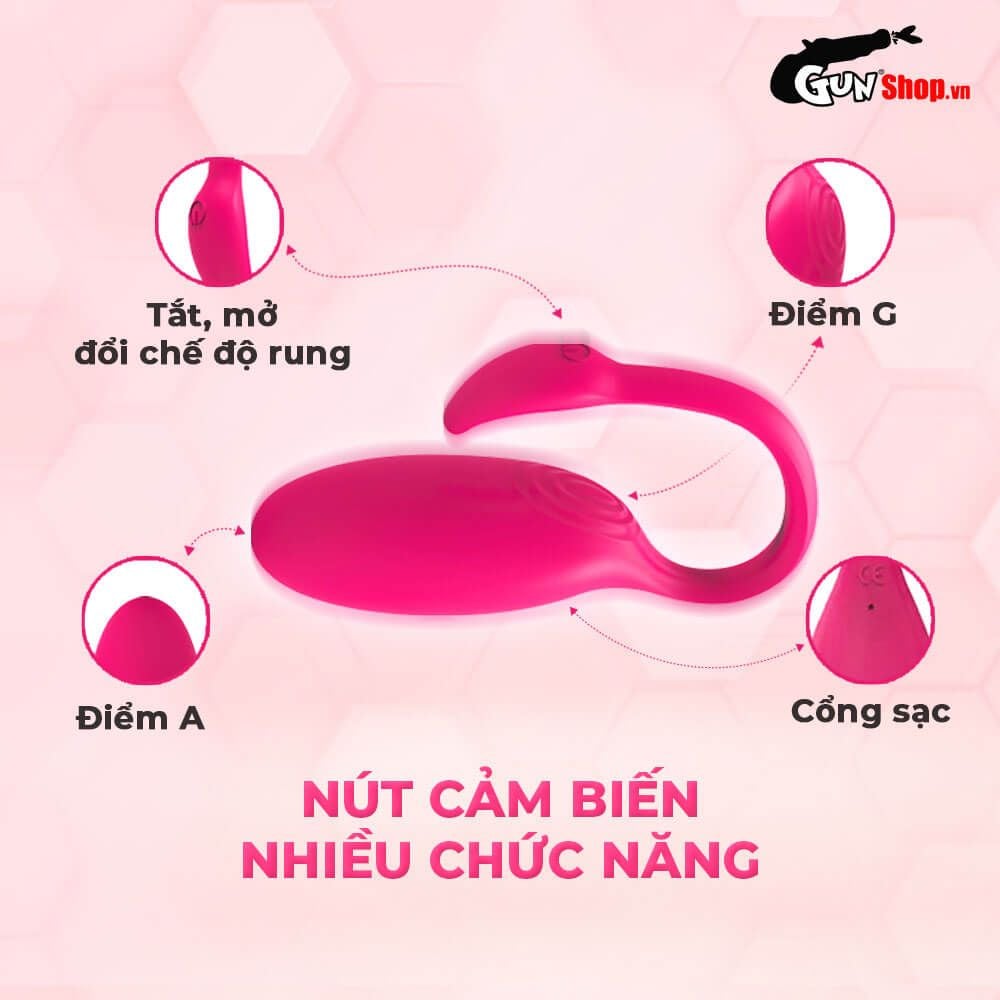 Trứng rung Magic Motion Flamingo cao cấp siêu phấn khích sung sướng