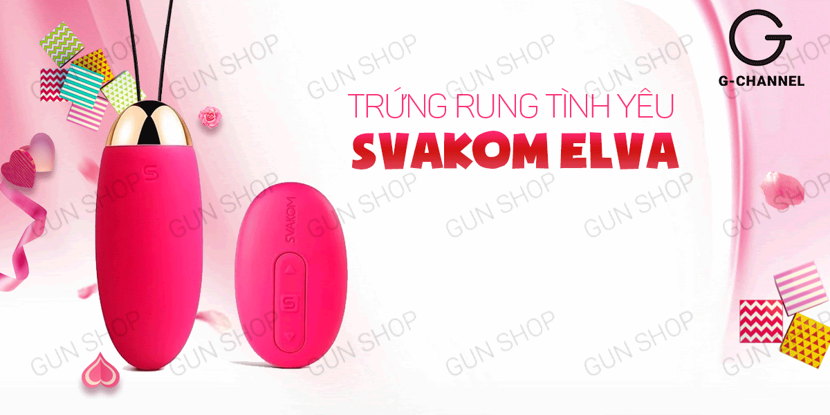 Trứng rung Svakom Elva cao cấp thư giãn mạnh mẽ, siêu bền