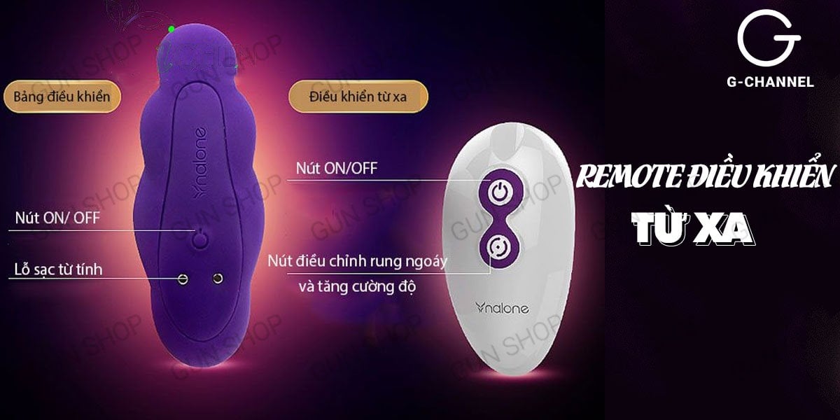 Nalone Pearl Remote Control Silicone Anal Vibrator 7 Modes
