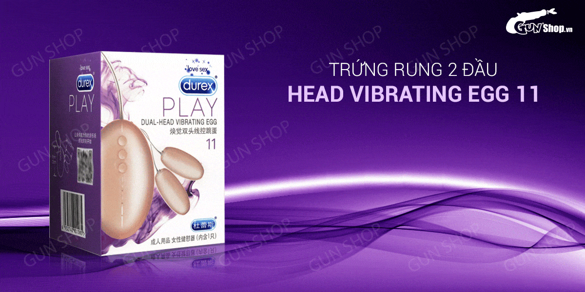 Trứng rung Durex Play Dual 2 đầu cao cấp chất lượng an toàn