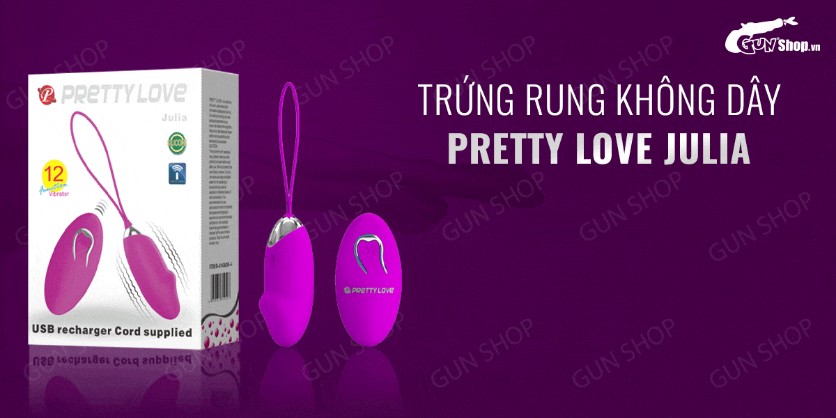 Pretty Love Julia Wireless Remote Controlled 12 Mode Vibrating Egg