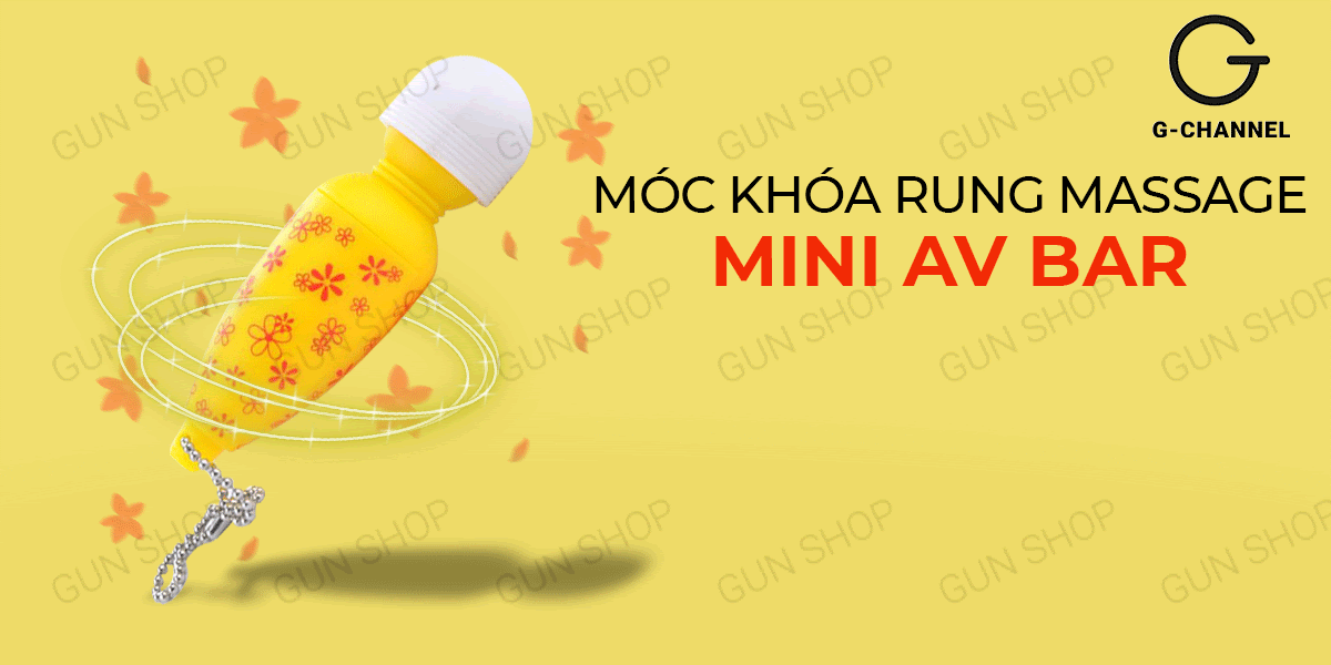 Móc khóa rung massage Mini Av Bar thư giãn dễ chịu tiện lợi