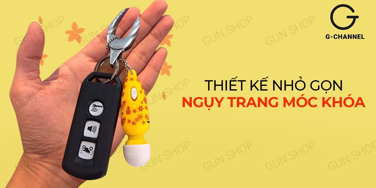 Móc khóa rung massage Mini Av Bar thư giãn dễ chịu tiện lợi