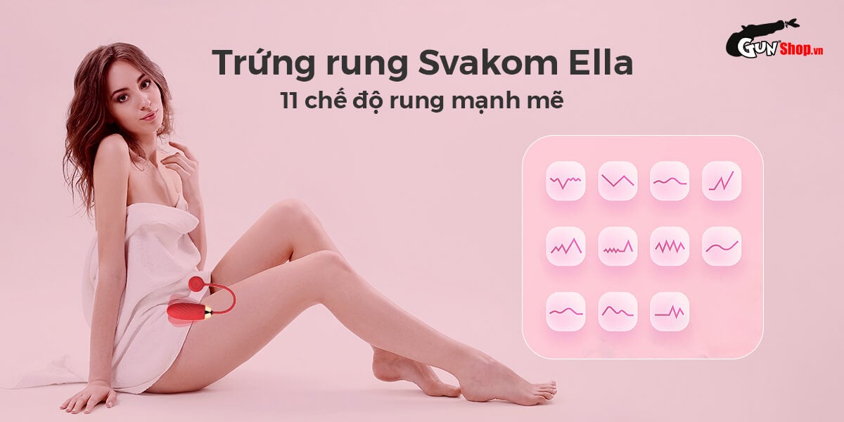 Trứng rung Svakom Ella cao cấp tiện lợi quà tặng lý tưởng