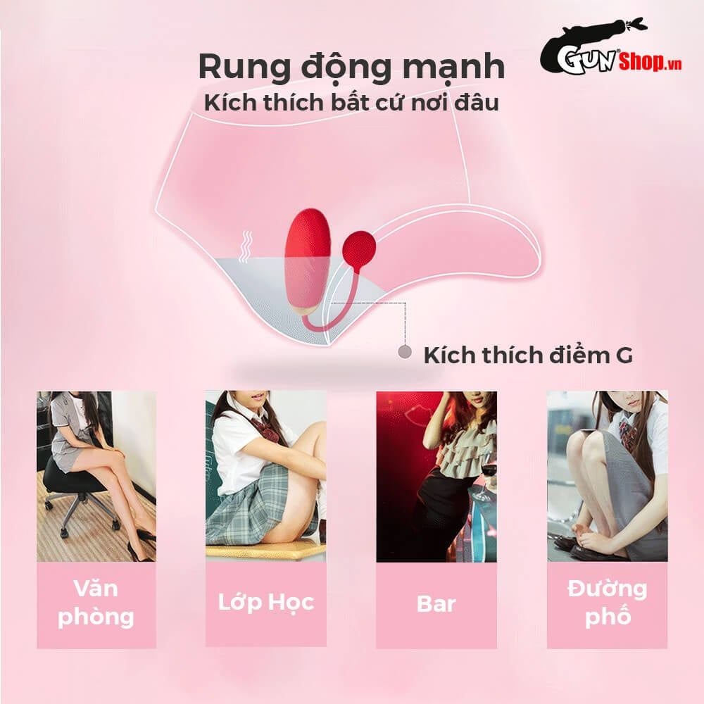 Trứng rung Svakom Ella điều khiển qua app kích thích âm vật điểm G