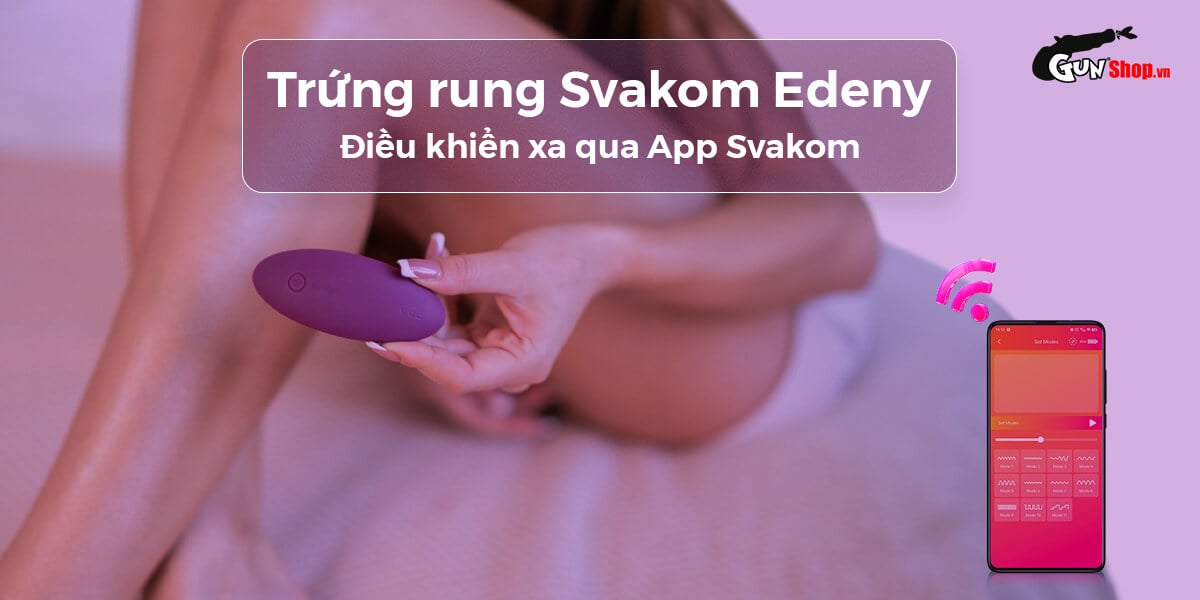 Svakom Edeny Mini Wireless Massage Egg Adult Toy
