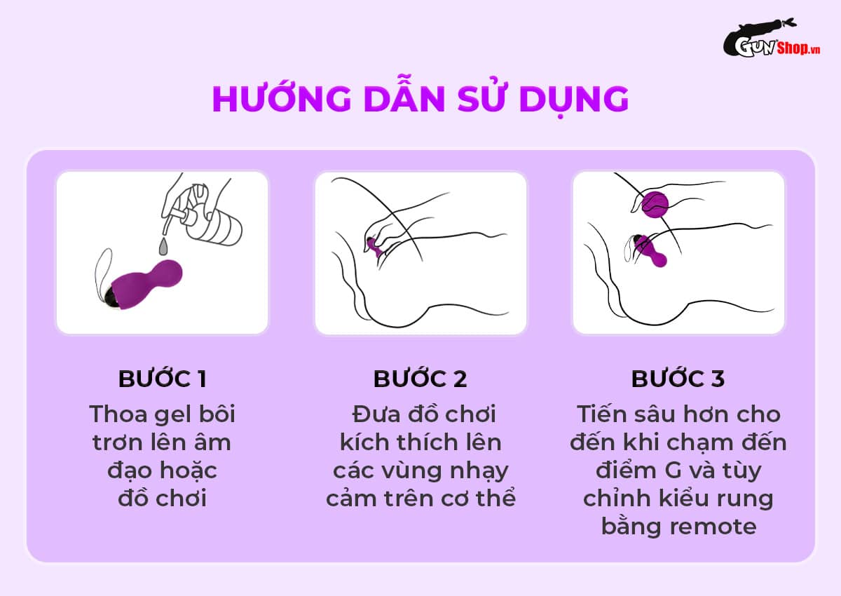 Trứng rung Lelo Hula Beads cao cấp kích thích cực đã