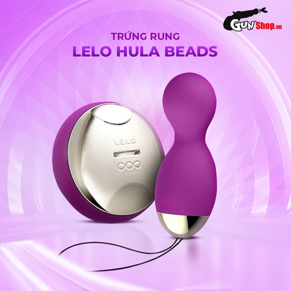 Trứng rung Lelo Hula Beads điều khiển từ xa 8 chế độ rung sạc pin