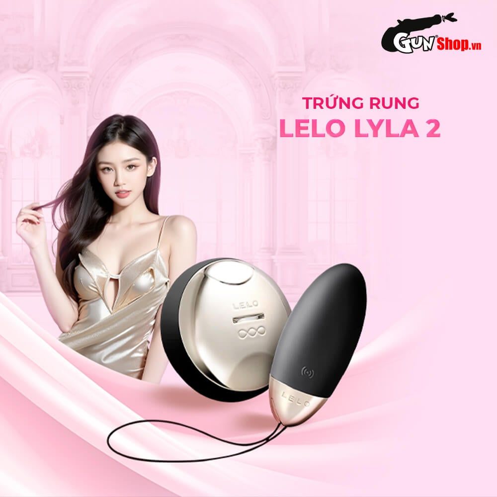 Trứng rung Lelo Lyla 2 8 chế độ rung điều khiển từ xa 12m