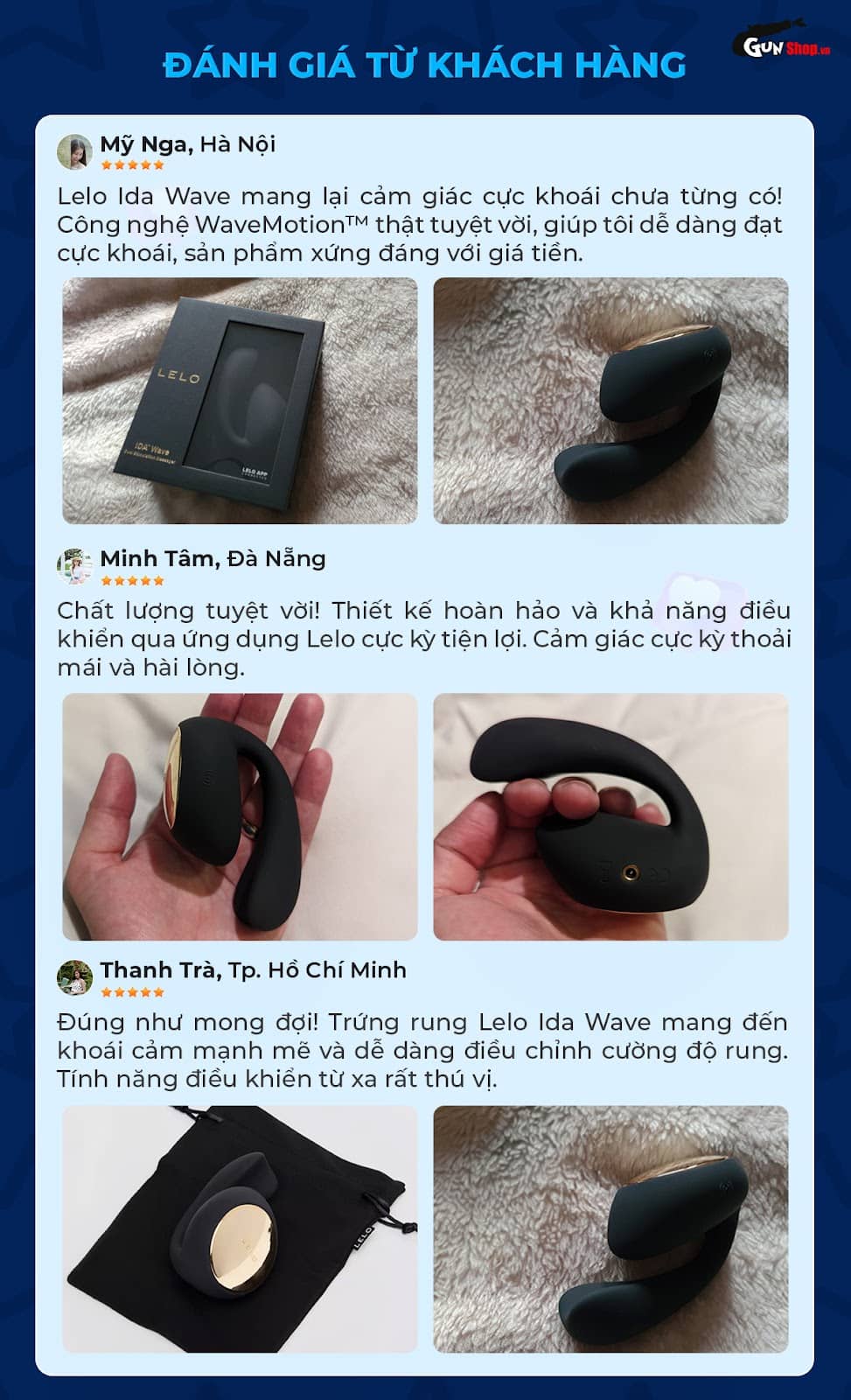 Trứng Rung Lelo Ida Wave Chính Hãng Tăng Khoái Cảm Mạnh Mẽ