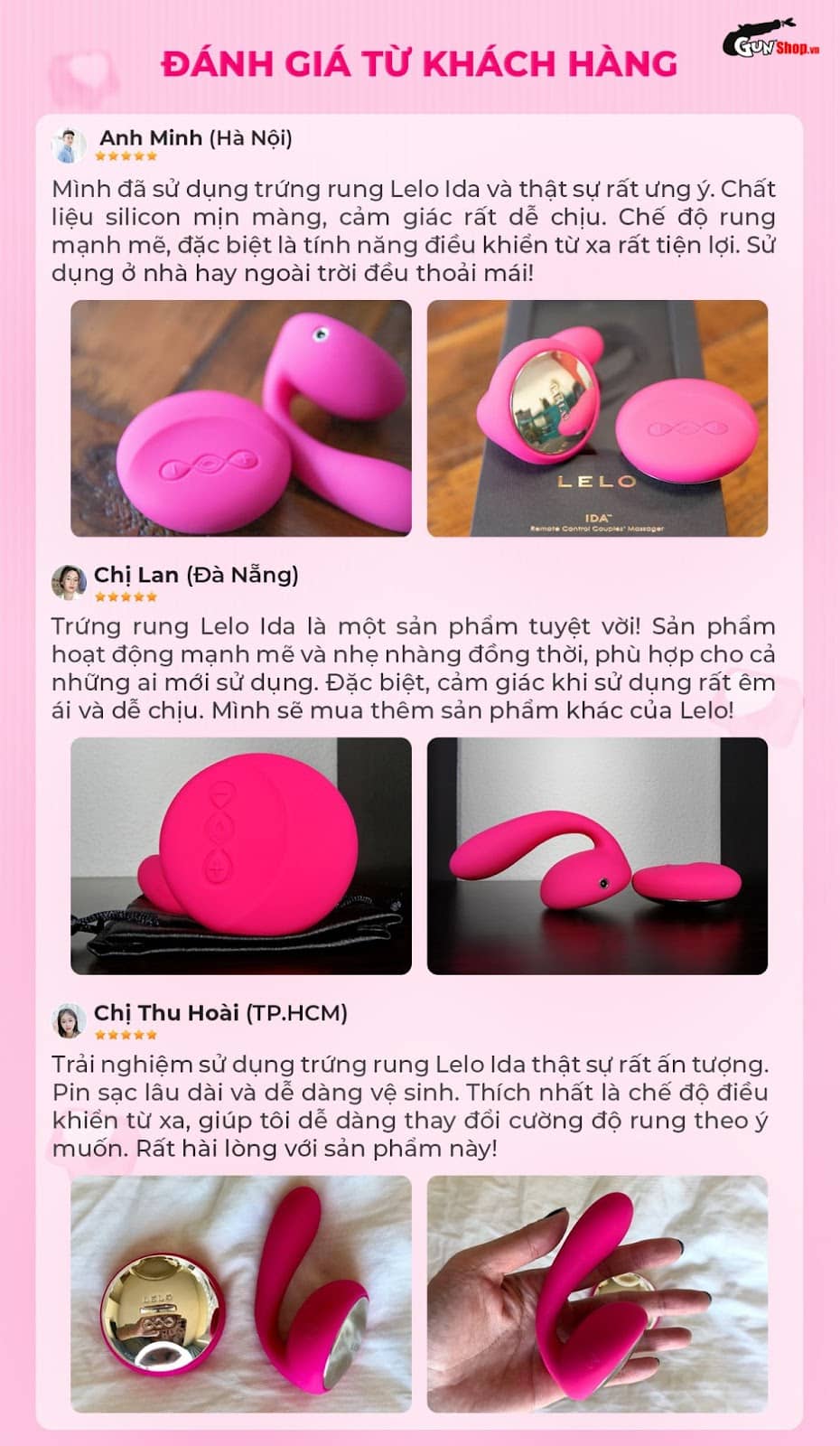 Sỉ Trứng rung Lelo Ida hàng xách tay Sỉ Trứng rung Lelo Ida hàng xách tay