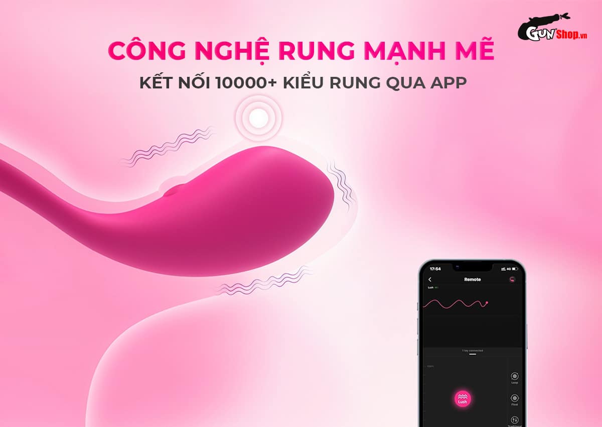 Trứng Rung Lovense Lush 1 Đồ Chơi Tình Dục Cao Cấp Dễ Dàng Dùng