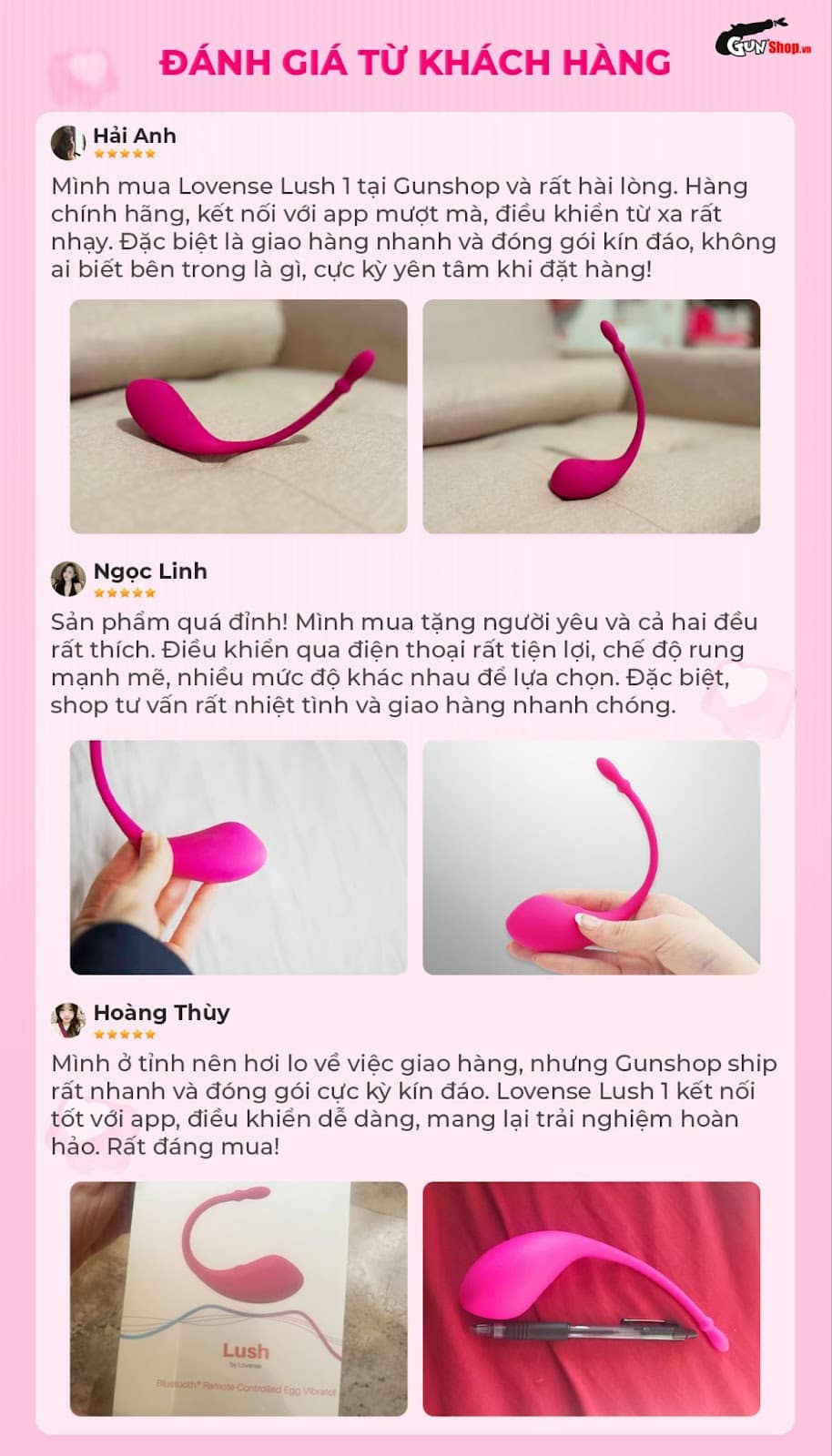 Trứng Rung Lovense Lush 1 Đồ Chơi Tình Dục Cao Cấp Dễ Dàng Dùng