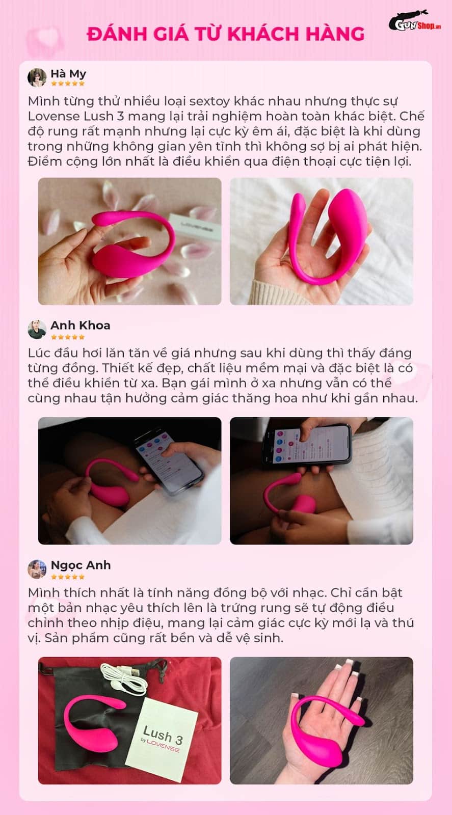 Trứng rung Lovense Lush 3 cao cấp kích thích cực mạnh mua ngay