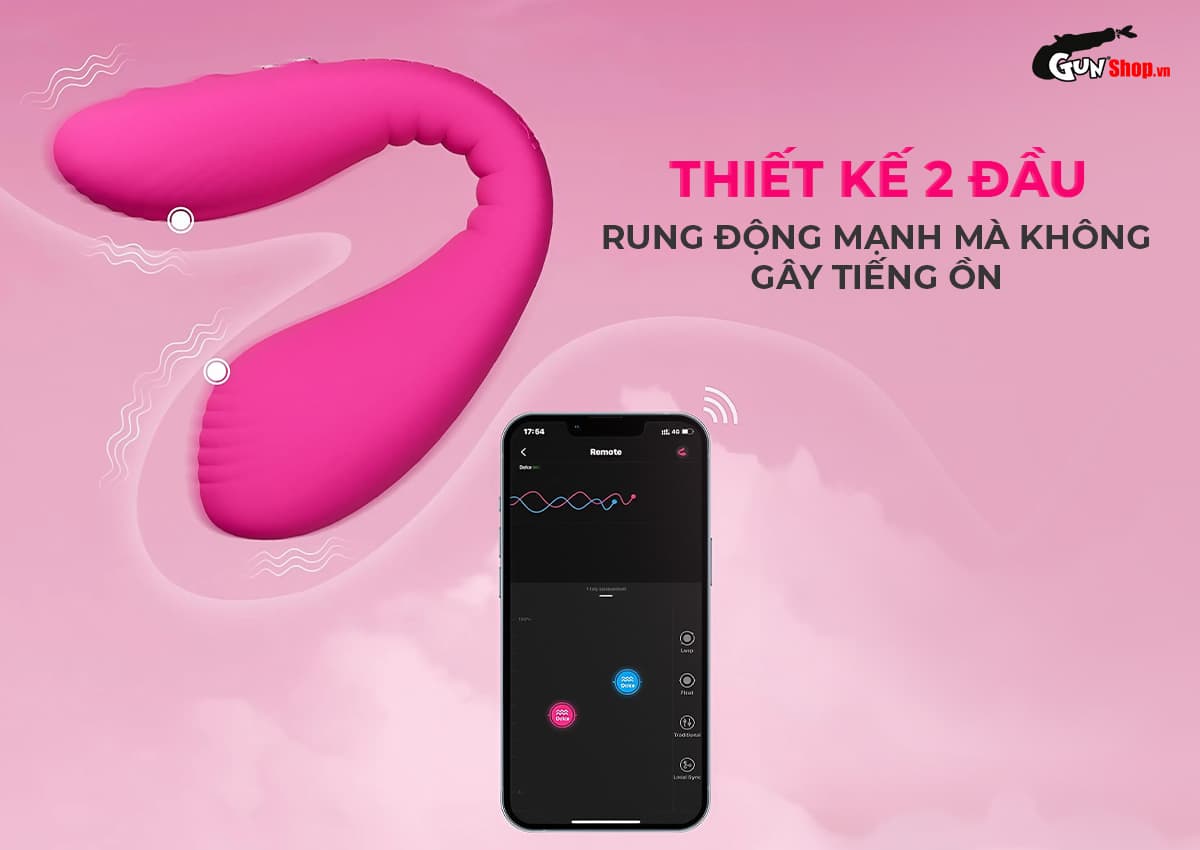 Trứng rung Lovense Dolce kích thích kép cực mạnh