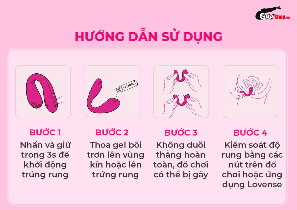 Trứng rung Lovense Dolce kích thích kép cực mạnh
