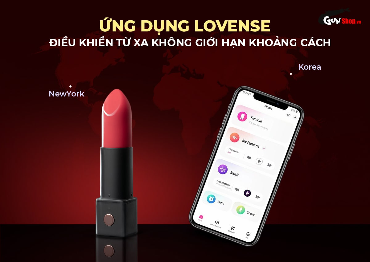 Trứng rung Lovense Exomoon thỏi son cao cấp kích thích mạnh