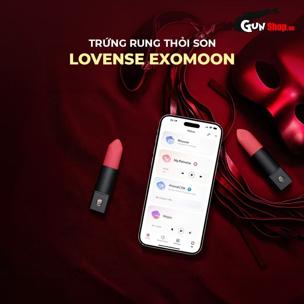 Trứng rung son Lovense Exomoon đa chế độ rung ngụy trang kín đáo