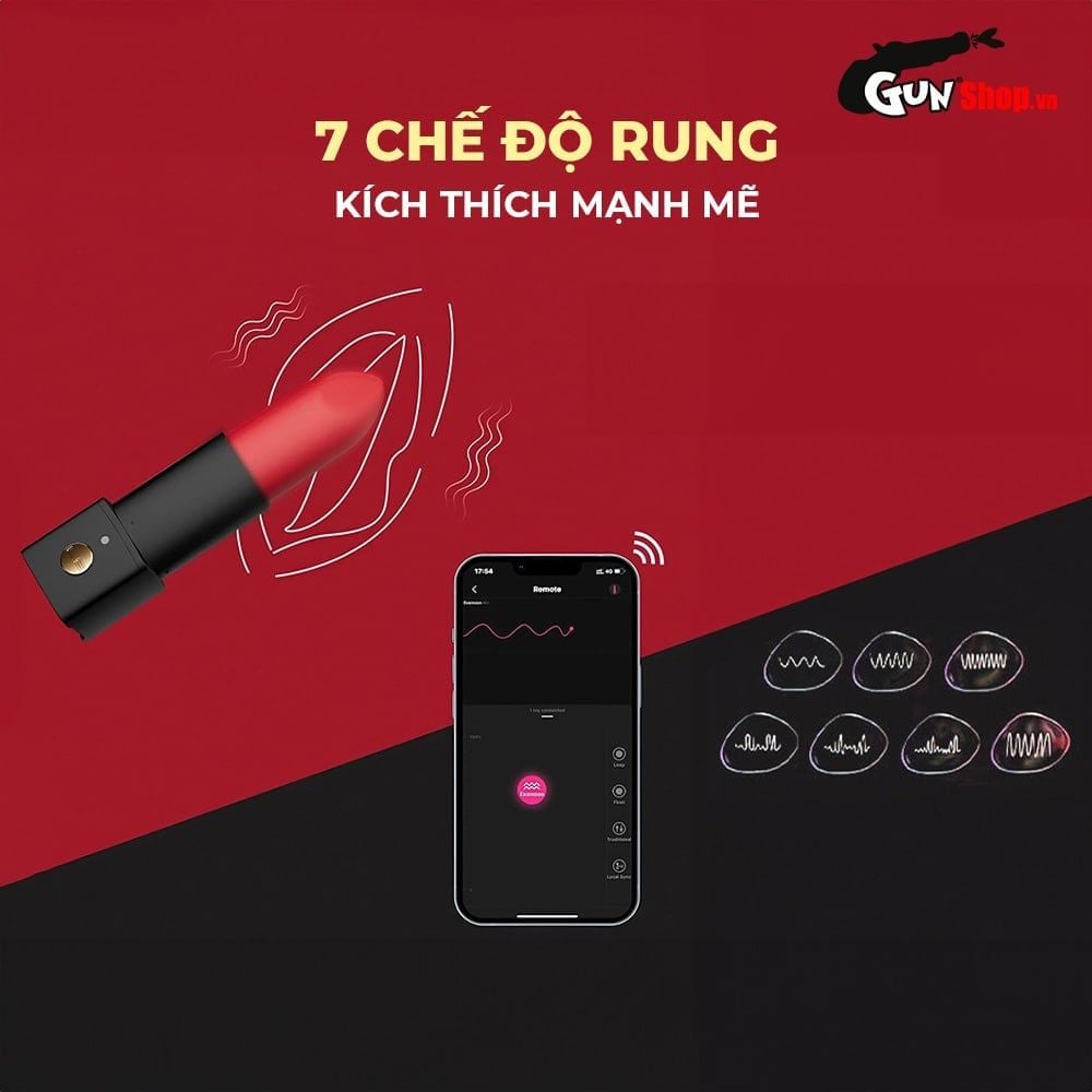 Trứng rung son Lovense Exomoon đa chế độ rung ngụy trang kín đáo