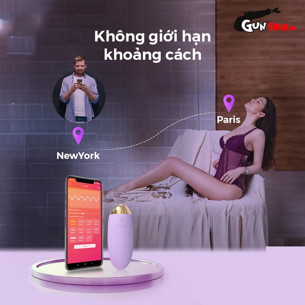 Trứng rung Svakom Elva điều khiển App kích thích điểm G