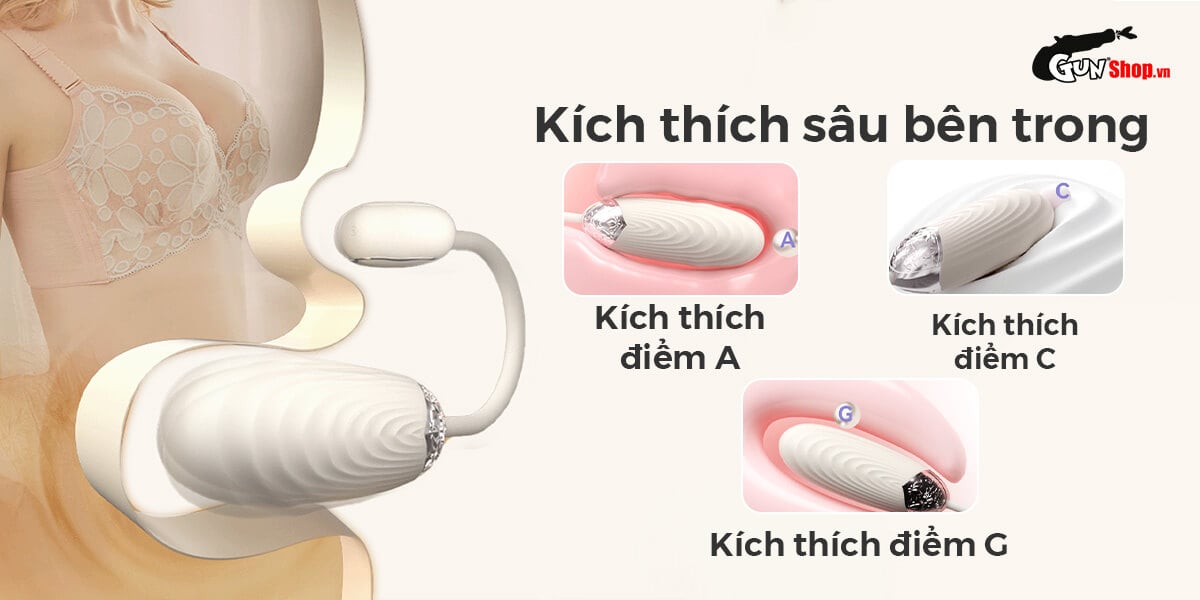 Trứng rung Svakom Aravinda chính hãng Điều khiển qua app Tặng quà ý nghĩa