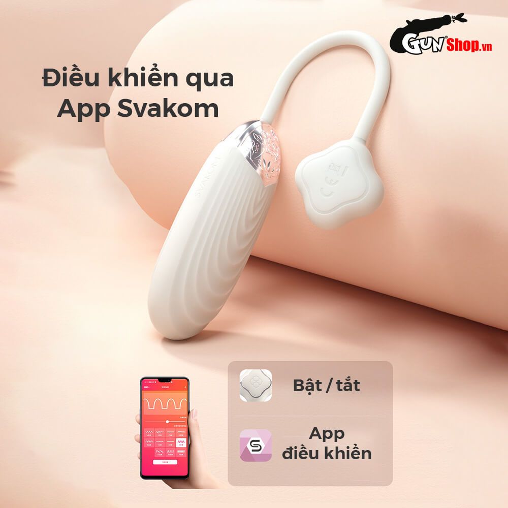 Trứng rung Svakom Aravinda hoa sen kích thích đa tần số rung nữ