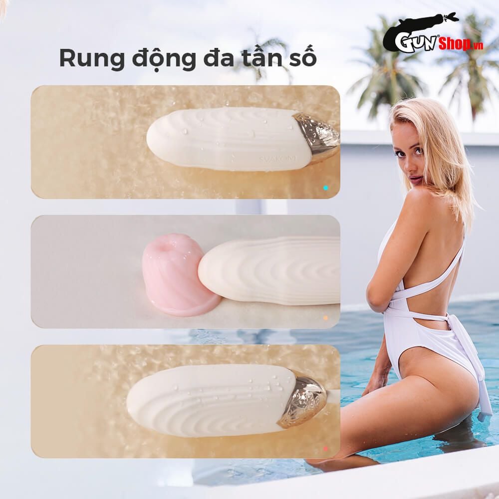 Trứng rung Svakom Aravinda hoa sen kích thích đa tần số rung nữ