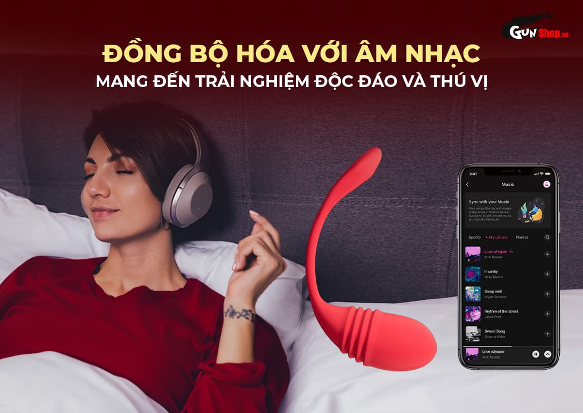 Trứng rung Lovense Vulse cao cấp rung thụt thông minh Trứng rung Lovense Vulse cao cấp rung thụt thông minh