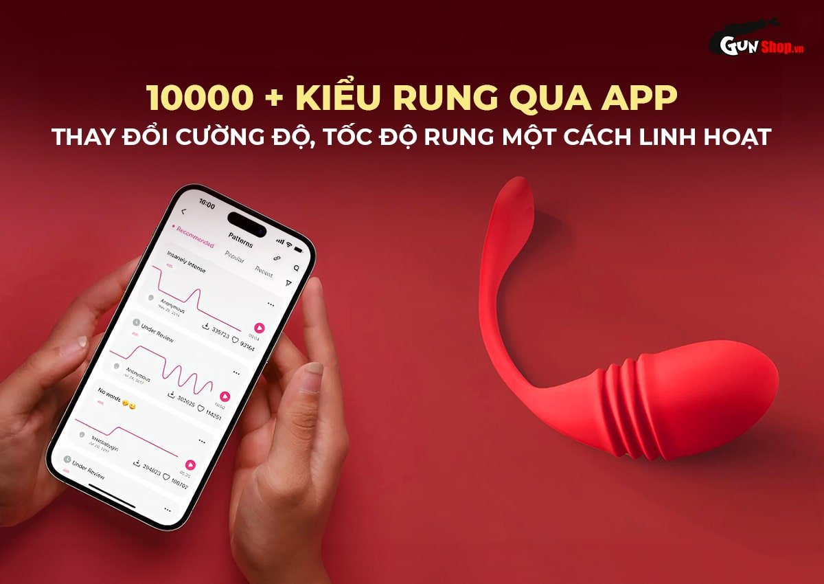 Trứng rung Lovense Vulse cao cấp rung thụt thông minh Trứng rung Lovense Vulse cao cấp rung thụt thông minh