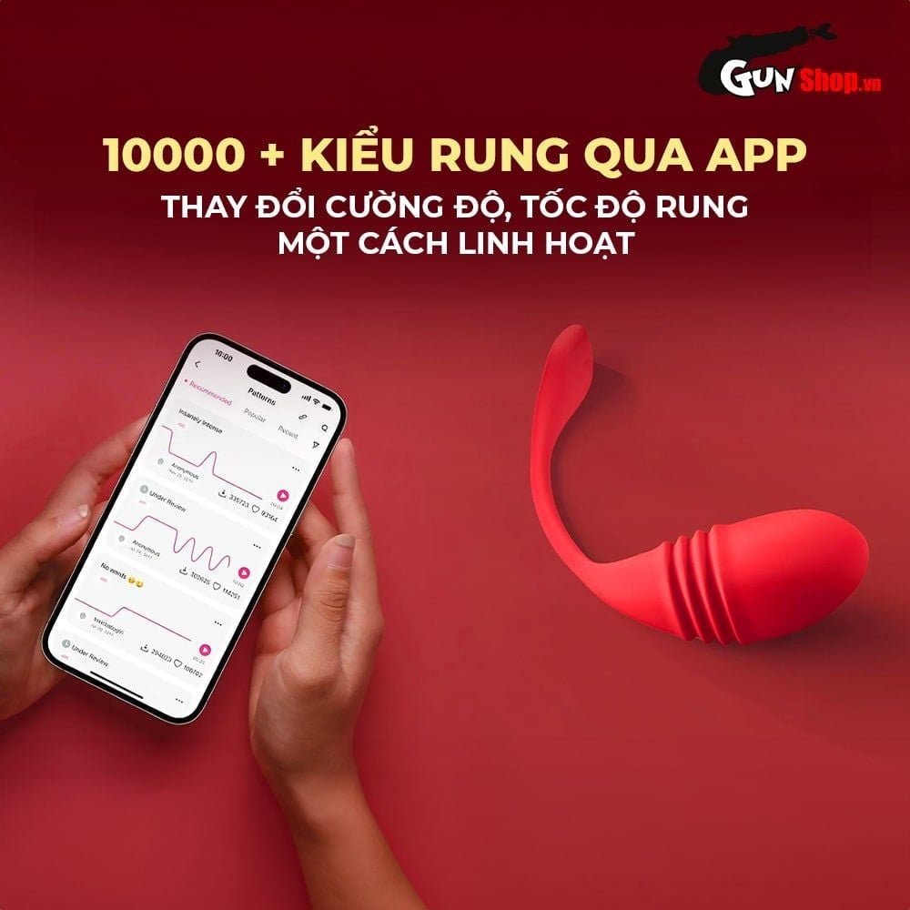 Trứng rung Lovense Vulse điều khiển từ xa đa chế độ rung