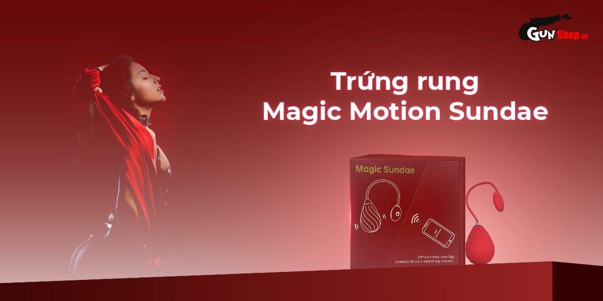 Magic Motion Sundae Compact Egg Vibrator 10 Speeds