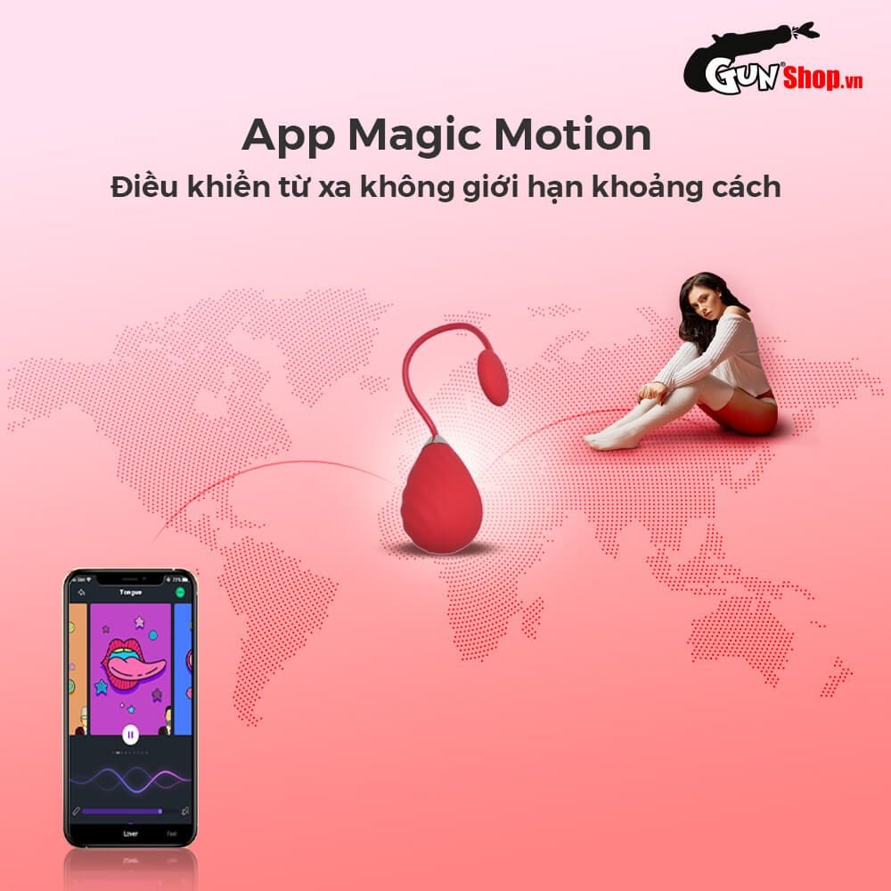 Trứng Rung Magic Motion Sundae Kích Thích 10 Chế Độ Âm Đạo
