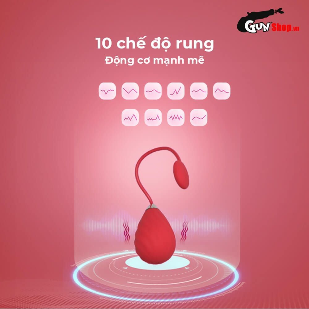 Trứng Rung Magic Motion Sundae Kích Thích 10 Chế Độ Âm Đạo