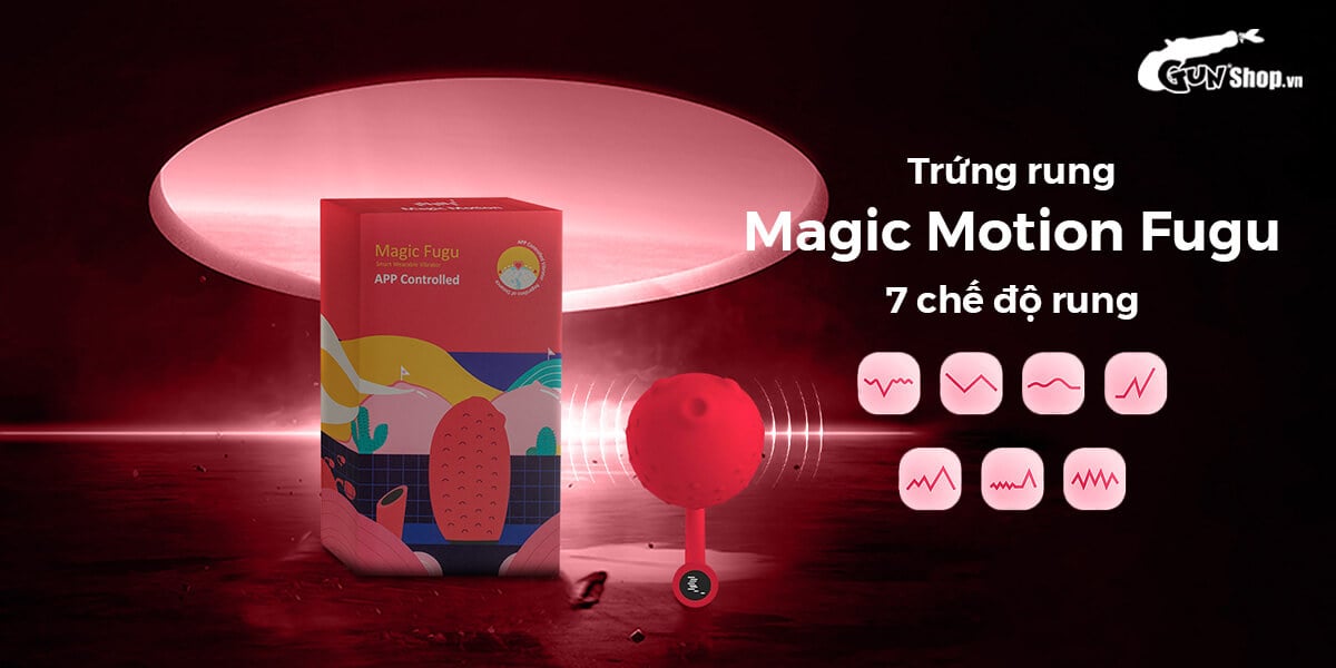 Magic Motion Fugu Red USB Rechargeable Silicone Vibrator