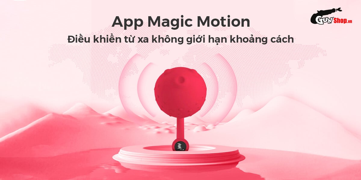 Magic Motion Fugu Red USB Rechargeable Silicone Vibrator