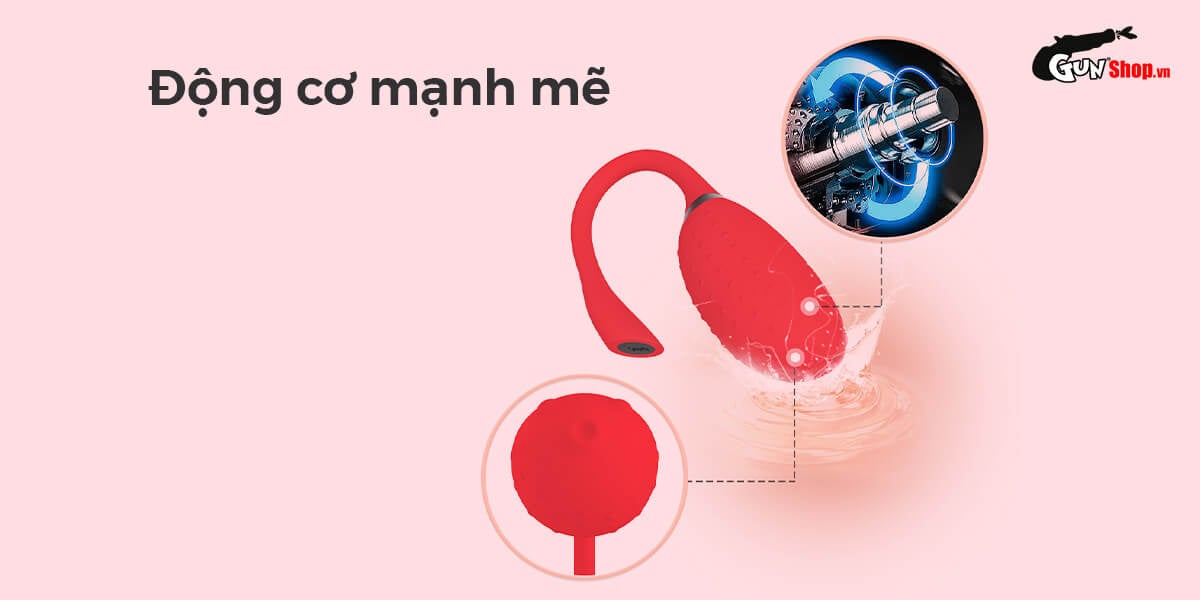 Magic Motion Fugu Red USB Rechargeable Silicone Vibrator