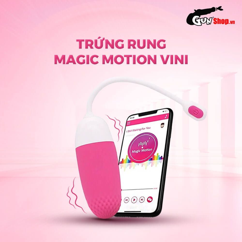 Trứng Rung Magic Motion Vini Silicon ABS Chuẩn Y Tế Chống Nước