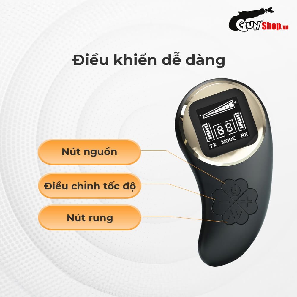 Trứng rung không dây Pretty Love Nathan tự thủ dâm hoặc dùng cùng bạn tình