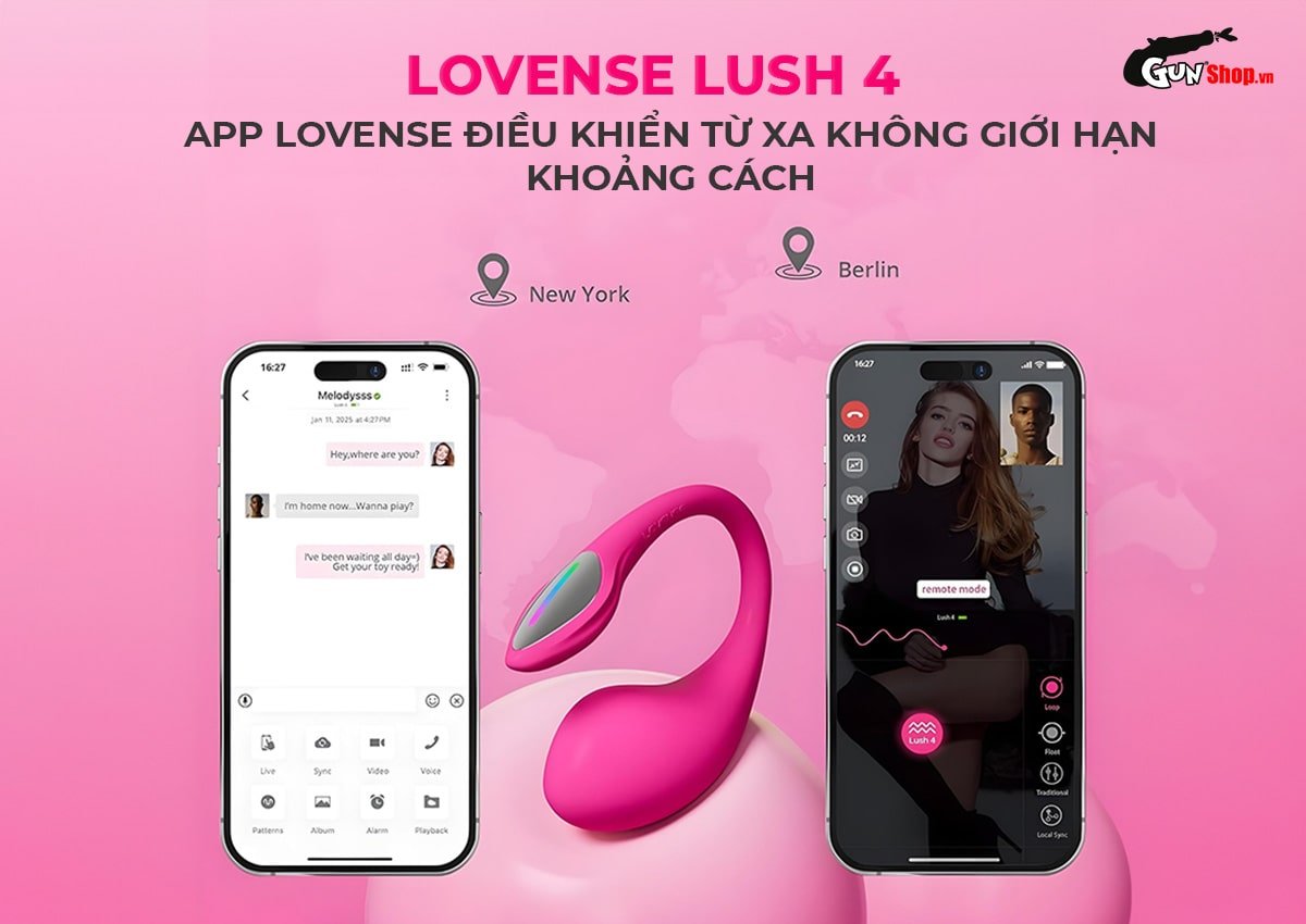 Trứng rung Lovense Lush 4 chất lượng cao, cảm giác mạnh mẽ