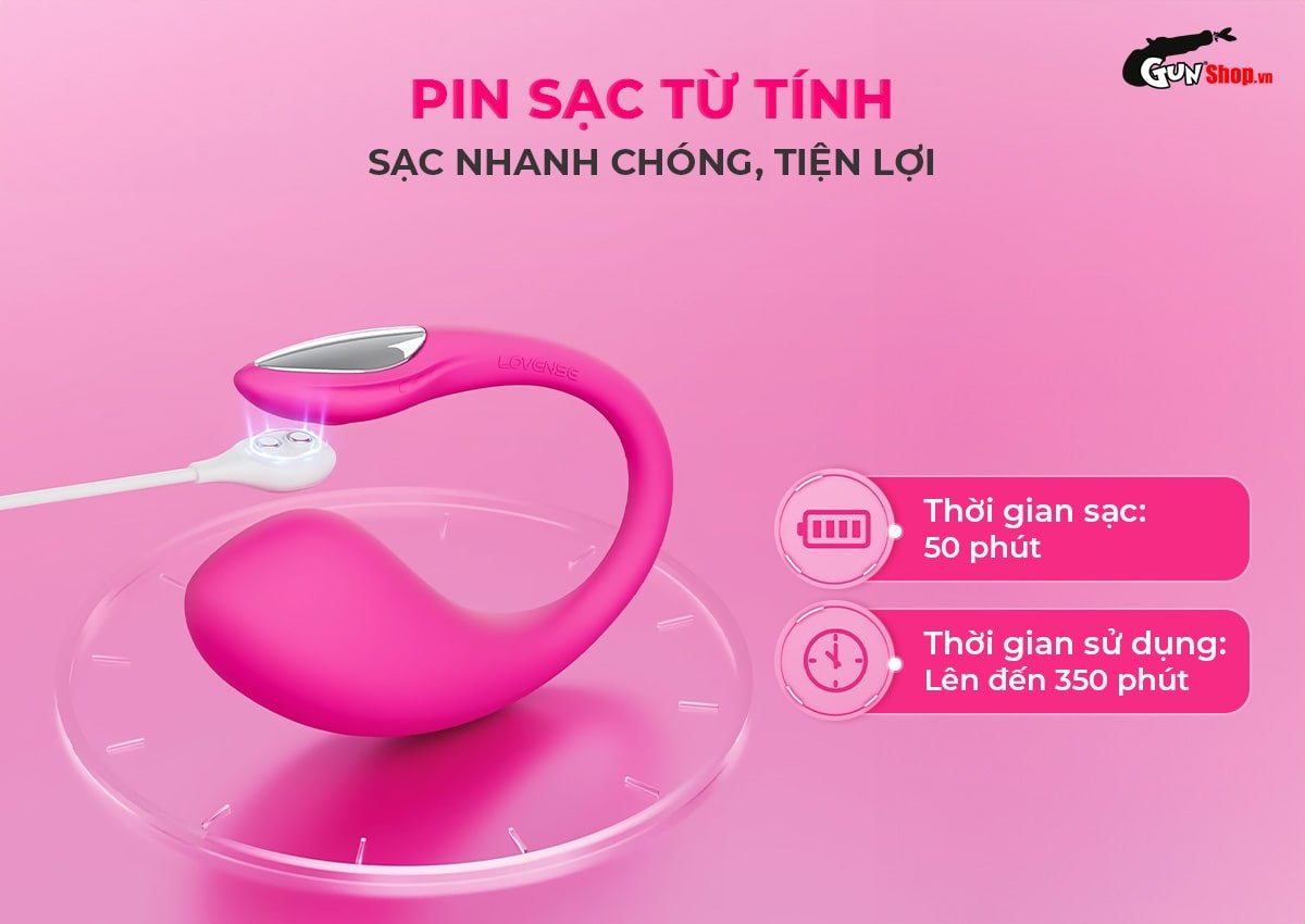 Trứng rung Lovense Lush 4 chất lượng cao, cảm giác mạnh mẽ